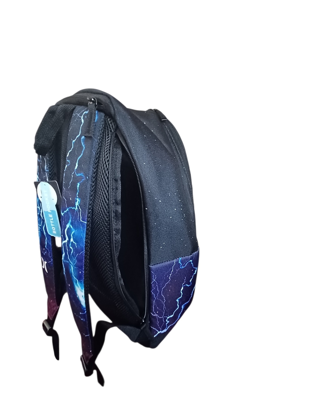 Hurley Blue Lightning Logo Backpack - Picture 4 of 8
